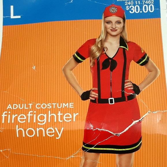 Adult costume firefighter honey - Picture 1 of 3